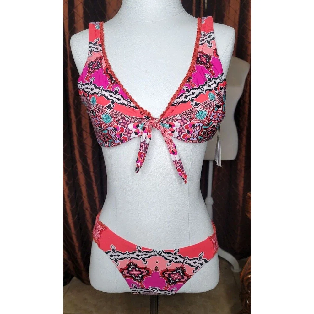 Laundry bikini, new with tags,top sz Large, bottom sz small